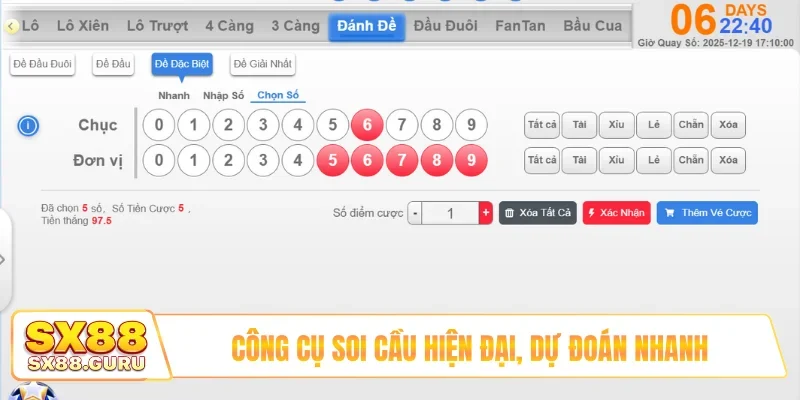 Công cụ soi cầu hiện đại, dự đoán nhanh