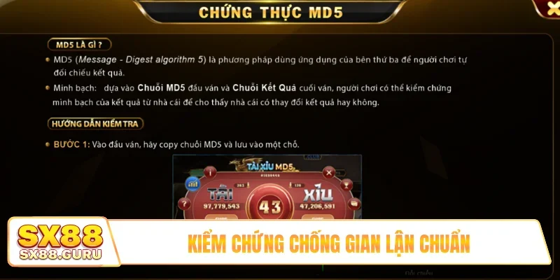 Kiểm chứng chống gian lận chuẩn